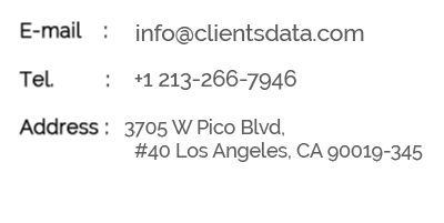 Clients data contact details