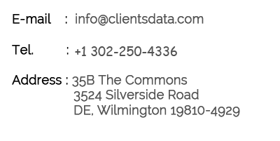 Clients data contact info